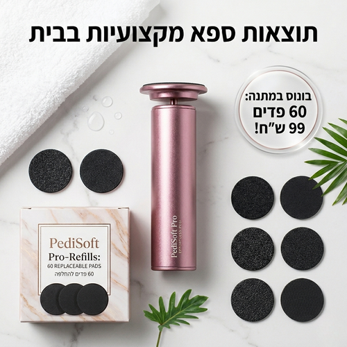 PediSoft Premium: מערכת הפדיקור החשמלית 'ללא מאמץ' לרגליים מושלמות